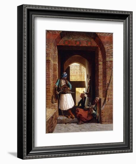 Arnaut Bodyguards in Cairo, 1861-Jean Leon Gerome-Framed Giclee Print