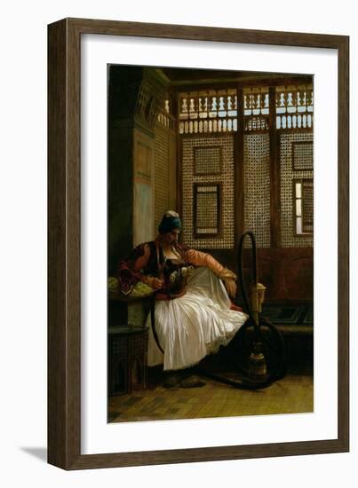 Arnaut Smoking-Jean Leon Gerome-Framed Giclee Print