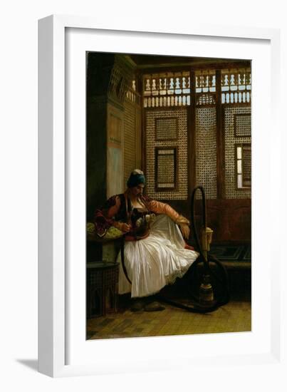 Arnaut Smoking-Jean Leon Gerome-Framed Giclee Print