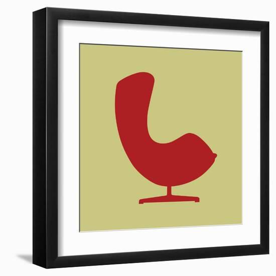 Arne Jacobsen Egg Chair II-Anita Nilsson-Framed Art Print