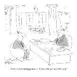 "Howard, I think the dog wants to go out." - New Yorker Cartoon-Arnie Levin-Premium Giclee Print