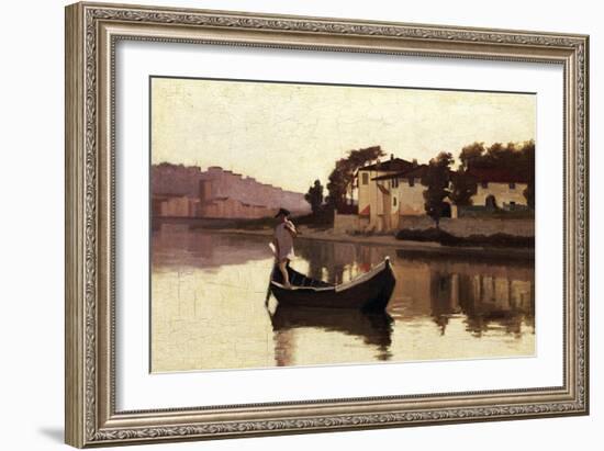 Arno at Casaccia, 1863-Giuseppe Abbati-Framed Giclee Print