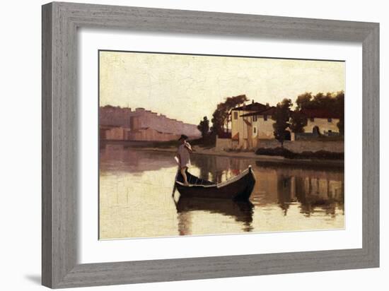 Arno at Casaccia, 1863-Giuseppe Abbati-Framed Giclee Print