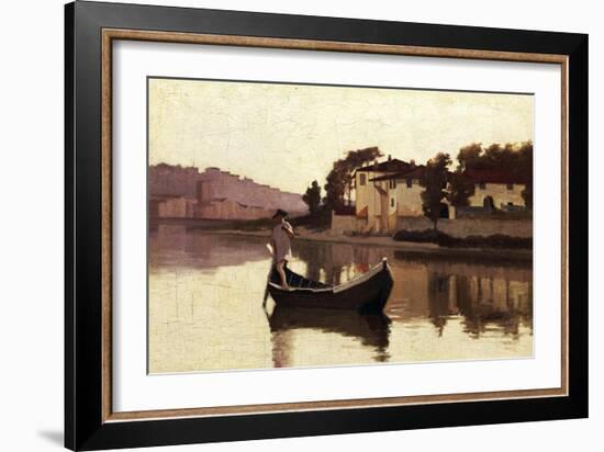 Arno at Casaccia, 1863-Giuseppe Abbati-Framed Giclee Print