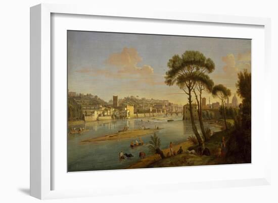 Arno at St Nicholas Weir Bridge-Gaspar van Wittel-Framed Giclee Print