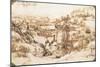 Arno Landscape, 5th August, 1473-Leonardo da Vinci-Mounted Giclee Print