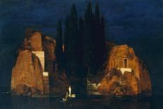 The Isle of the Dead (First Version), 1880-Arnold Bocklin-Framed Giclee Print