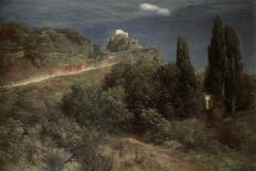The Isle of the Dead (First Version), 1880-Arnold Bocklin-Framed Premier Image Canvas