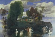 The Isle of the Dead (First Version), 1880-Arnold Bocklin-Framed Premier Image Canvas