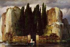 The Isle of the Dead (First Version), 1880-Arnold Bocklin-Framed Premier Image Canvas