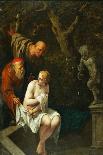 Susannah and the Elders (Oil on Copper)-Arnold Houbraken-Framed Premier Image Canvas