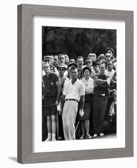 Arnold Palmer After Winning the Masters Tournament-George Silk-Framed Premium Photographic Print