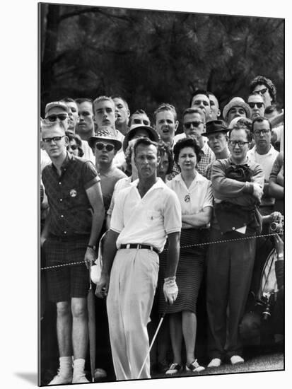 Arnold Palmer After Winning the Masters Tournament-George Silk-Mounted Premium Photographic Print