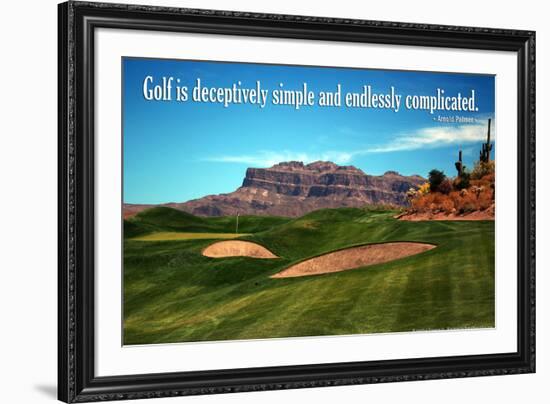 Arnold Palmer Golf Quote Poster-null-Framed Photo