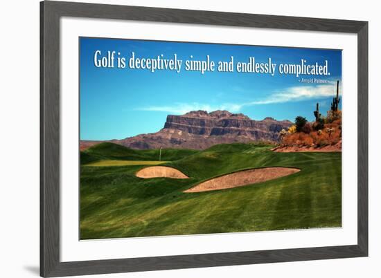 Arnold Palmer Golf Quote Poster-null-Framed Photo