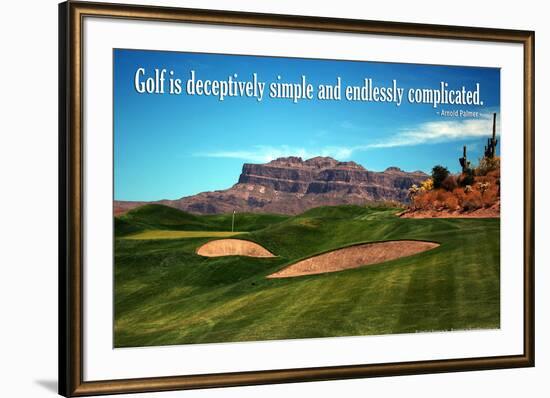 Arnold Palmer Golf Quote Poster-null-Framed Photo