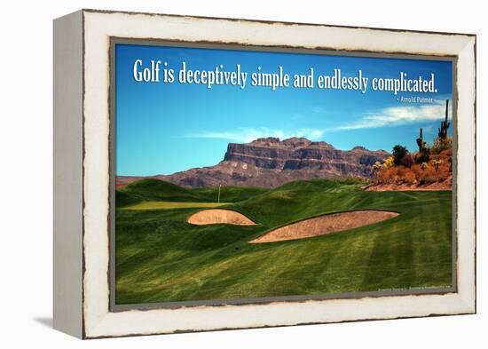 Arnold Palmer Golf Quote Poster-null-Framed Stretched Canvas