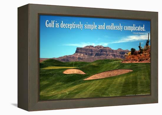 Arnold Palmer Golf Quote Poster-null-Framed Stretched Canvas