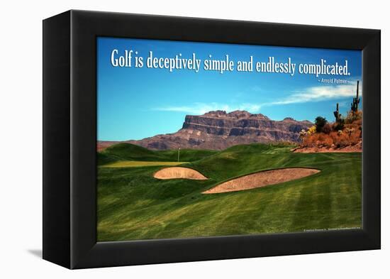 Arnold Palmer Golf Quote Poster-null-Framed Stretched Canvas