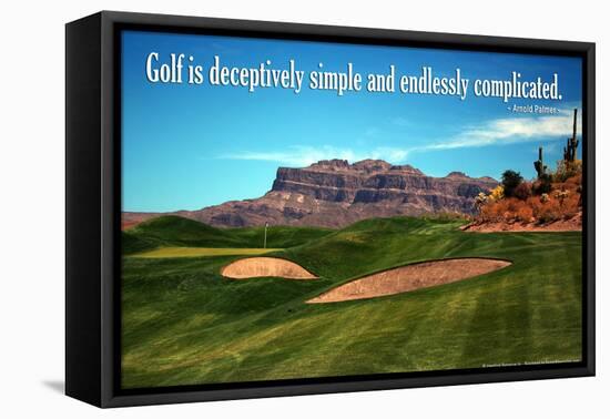 Arnold Palmer Golf Quote Poster-null-Framed Stretched Canvas