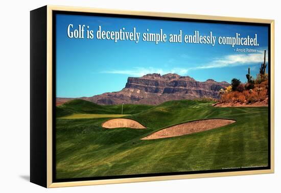 Arnold Palmer Golf Quote Poster-null-Framed Stretched Canvas