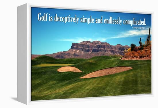 Arnold Palmer Golf Quote Poster-null-Framed Stretched Canvas