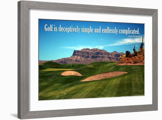 Arnold Palmer Golf Quote Poster-null-Framed Photo