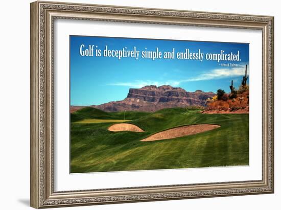 Arnold Palmer Golf Quote Poster-null-Framed Photo