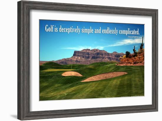 Arnold Palmer Golf Quote Poster-null-Framed Photo