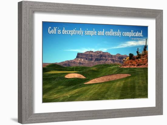 Arnold Palmer Golf Quote Poster-null-Framed Photo