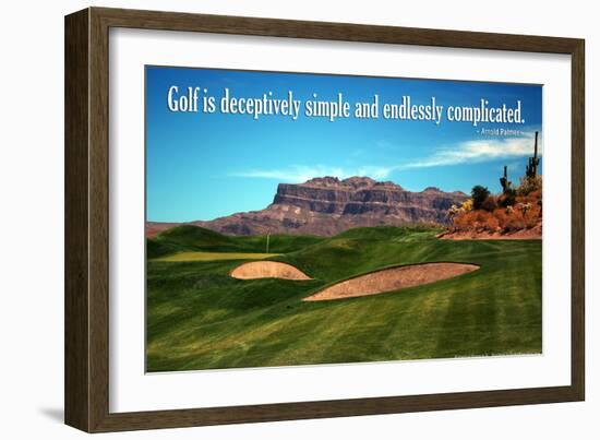 Arnold Palmer Golf Quote Poster-null-Framed Photo