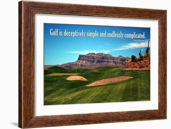 Arnold Palmer Golf Quote Poster-null-Framed Photo