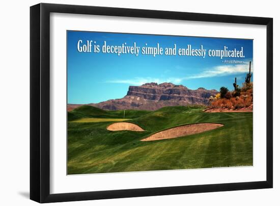 Arnold Palmer Golf Quote Poster-null-Framed Photo