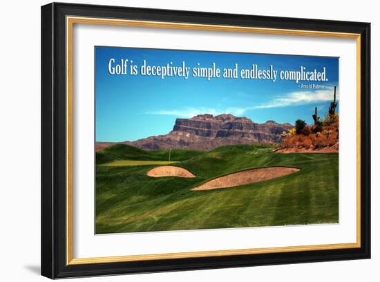 Arnold Palmer Golf Quote Poster-null-Framed Photo