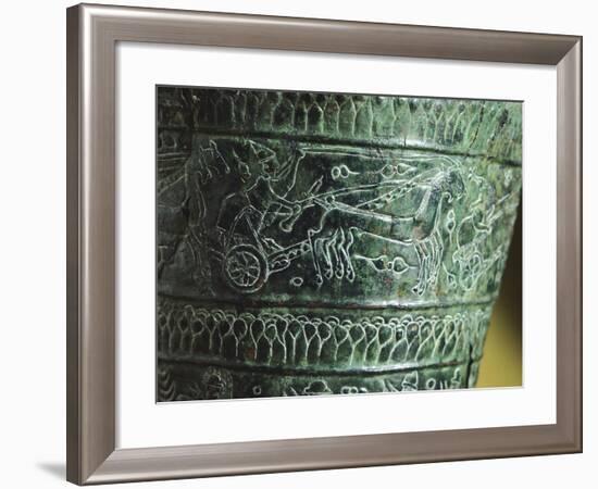 Arnoldi Situla, Detail Showing Chariot Race-null-Framed Giclee Print