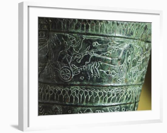 Arnoldi Situla, Detail Showing Chariot Race-null-Framed Giclee Print