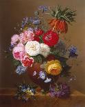 Rich Still Life of Roses, Poppies, Azaleas and Tulips-Arnoldus Bloemers-Framed Giclee Print