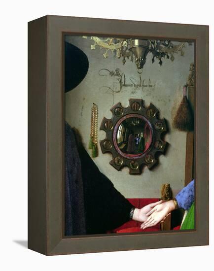 Arnolfini Marriage, Detail of Mirror, 1434-Jan van Eyck-Framed Premier Image Canvas