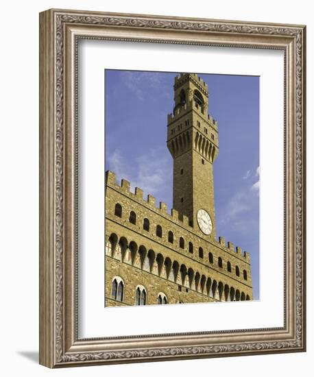 Arnolfo Tower at Palazzo Vecchio-Danny Lehman-Framed Photographic Print