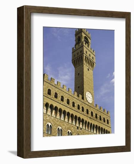 Arnolfo Tower at Palazzo Vecchio-Danny Lehman-Framed Photographic Print