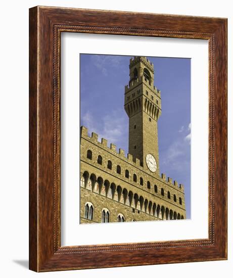 Arnolfo Tower at Palazzo Vecchio-Danny Lehman-Framed Photographic Print