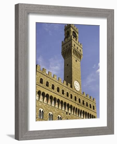 Arnolfo Tower at Palazzo Vecchio-Danny Lehman-Framed Photographic Print