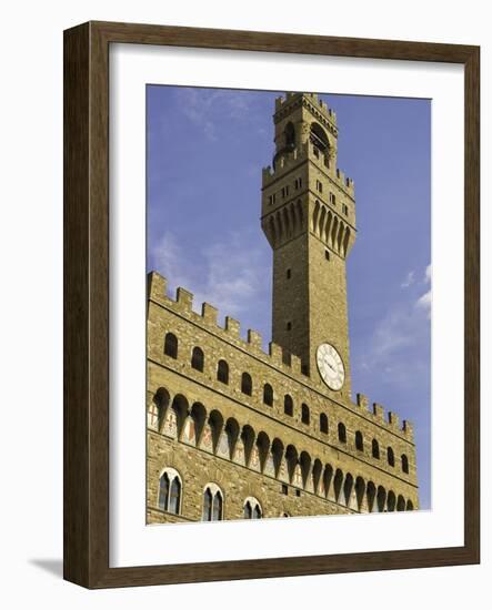 Arnolfo Tower at Palazzo Vecchio-Danny Lehman-Framed Photographic Print