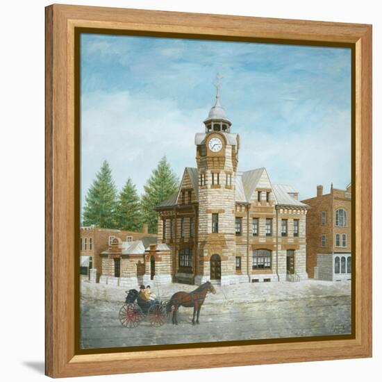 Arnprior Post Office with Horse and Buggy-Kevin Dodds-Framed Premier Image Canvas