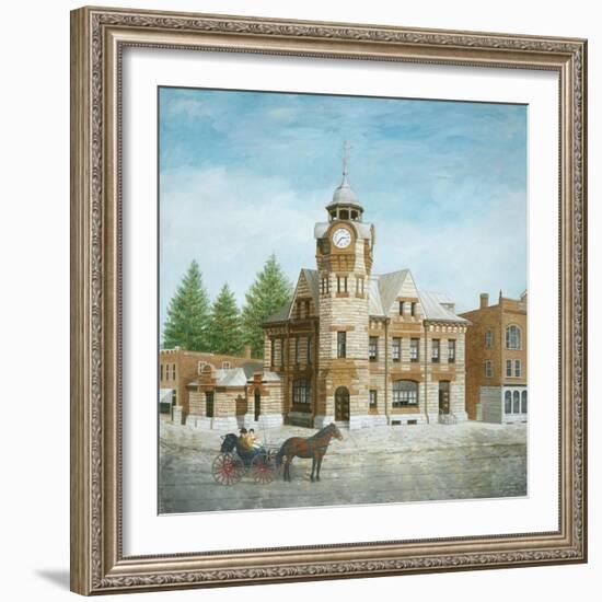 Arnprior Post Office with Horse and Buggy-Kevin Dodds-Framed Giclee Print