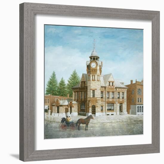 Arnprior Post Office with Horse and Buggy-Kevin Dodds-Framed Giclee Print