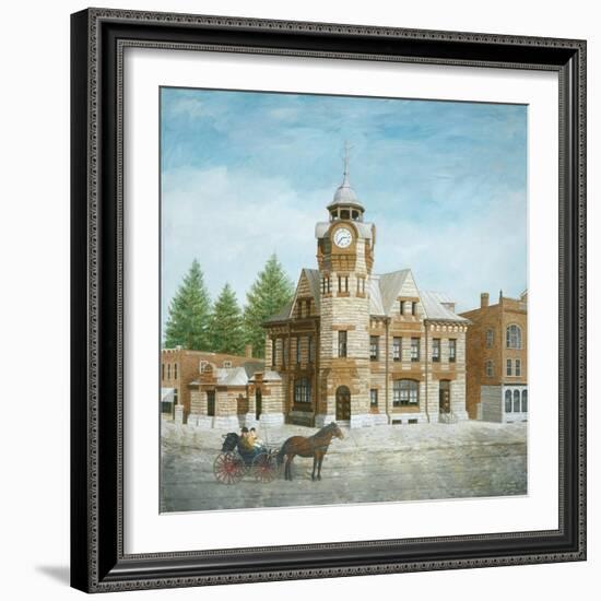 Arnprior Post Office with Horse and Buggy-Kevin Dodds-Framed Giclee Print