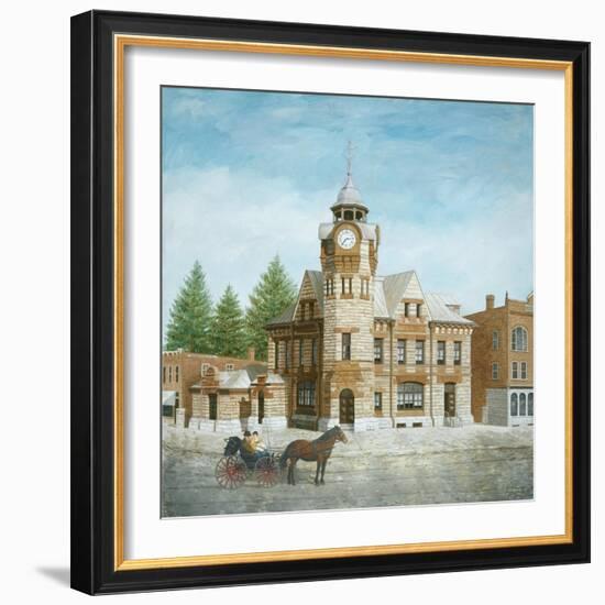 Arnprior Post Office with Horse and Buggy-Kevin Dodds-Framed Giclee Print