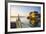 Arona's Picturesque Lake-Front Illuminated at Sunrise, Arona, Lake Maggiore, Piedmont, Italy-Doug Pearson-Framed Photographic Print