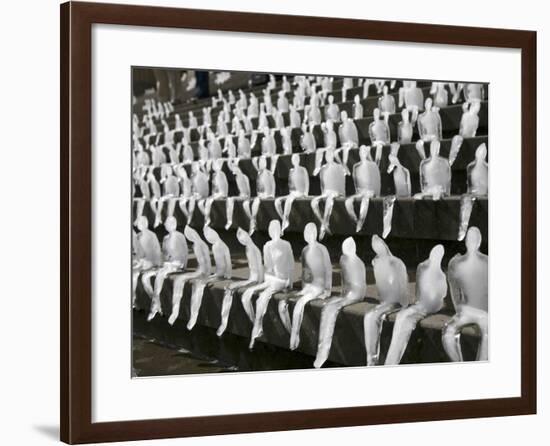 Around One Thousand Ice Figures by Brasilian Artist Nele Azevedo in Berlin, Germany-null-Framed Photographic Print